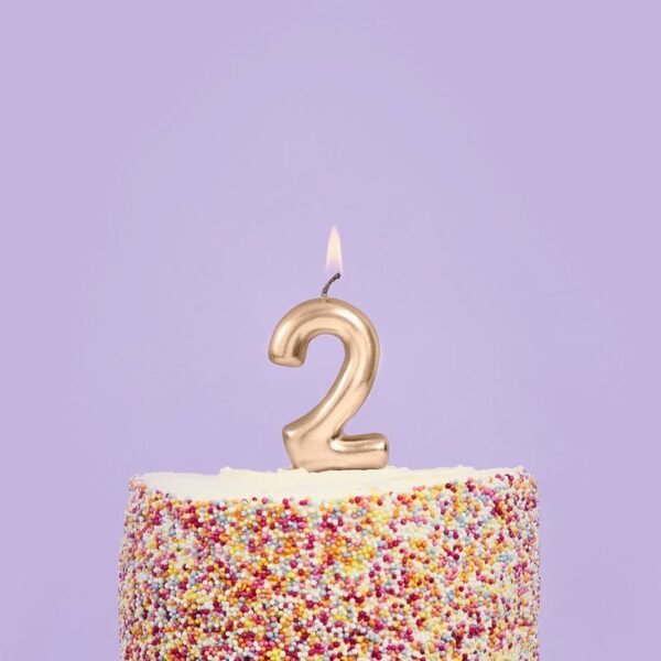 Candle Golden Number 2