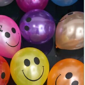 smileylatexballoon1main_cad42557-e96a-419c-96e2-724bf9378f81_2048x2048 Happy Face Smiley Printed Latex Balloons Multi-Color (Pack of 25)