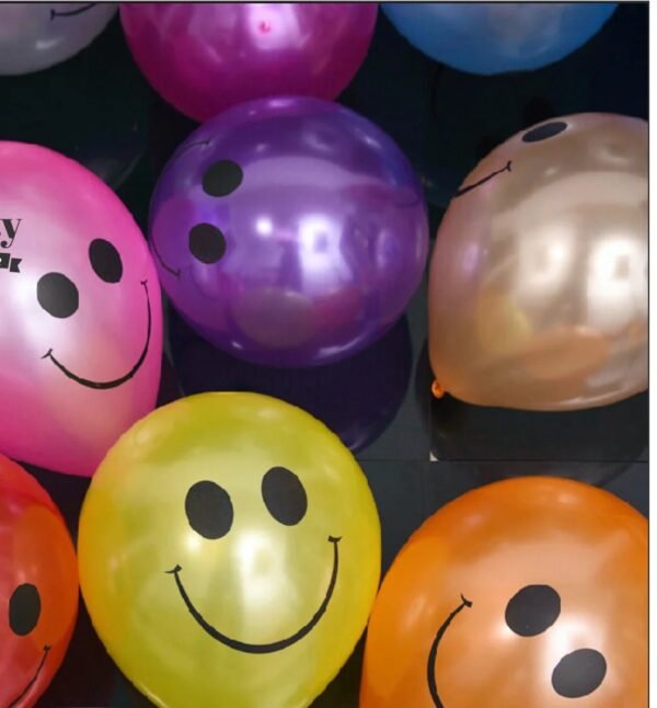 smileylatexballoon1main_cad42557-e96a-419c-96e2-724bf9378f81_2048x2048 Happy Face Smiley Printed Latex Balloons Multi-Color (Pack of 25)